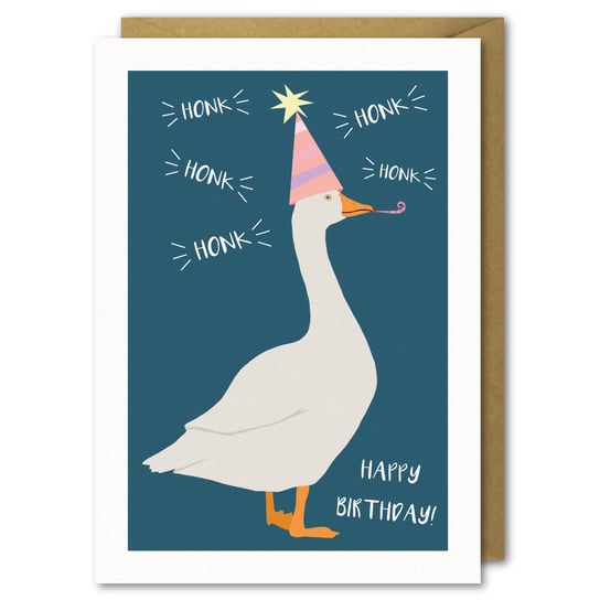 Karnet okolicznościowy urodziny, Urodzinowa Gąska Paper Flamingo