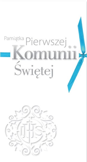 Karnet PM-074 Komunia (niebieski) Kukartka