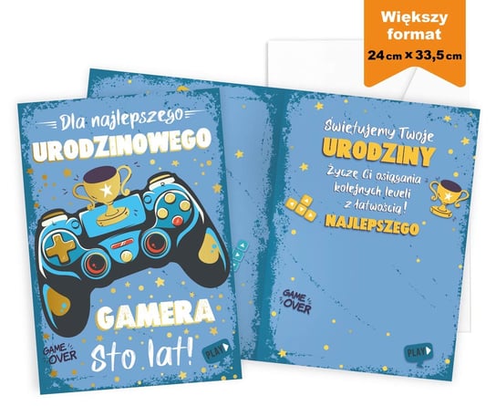 Karnet Prestige P-036 Urodziny (Gamer) Kukartka