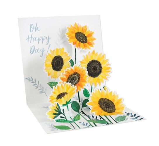 Karnet przestrzenny, TR328, Sunflowers Up with Paper
