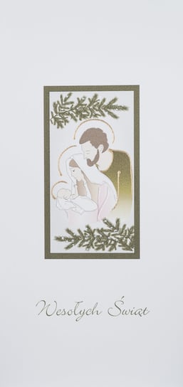 Karnet ręcznie malowany, Boże Narodzenie MAK