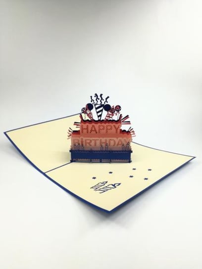 Karnet urodzinowy 3D, Happy Birthday! GrandGift