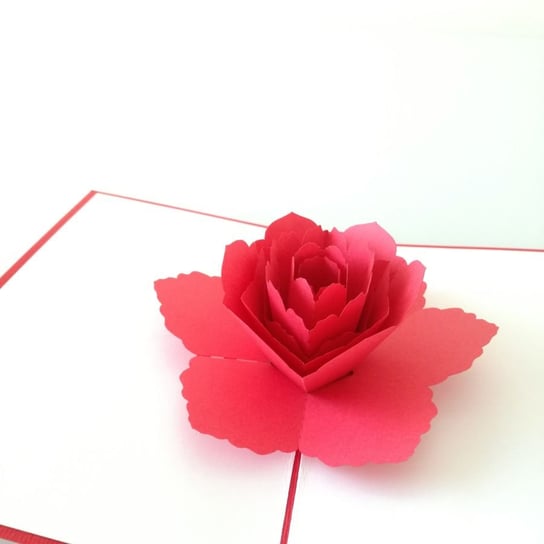 Karnet walentynkowy 3D, Miłosna róża GrandGift