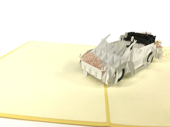 Karnet walentynkowy 3D, Ślubny samochód GrandGift