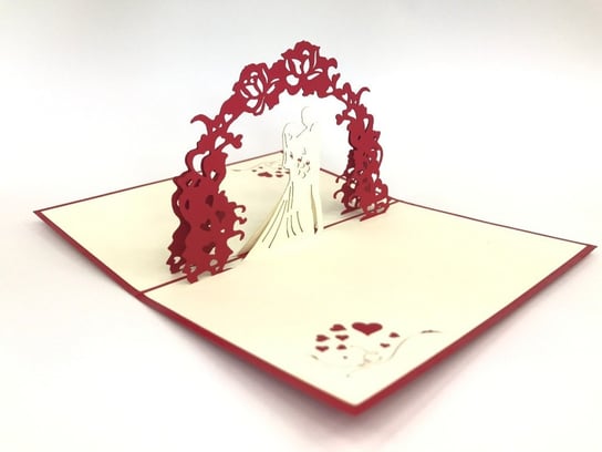 Karnet weselny 3D, Młoda para w dniu ślubu GrandGift
