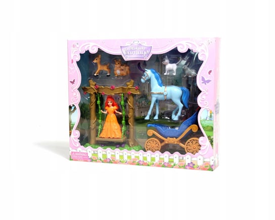 Karoca księżniczki zestaw figurek kareta z koniem Midex