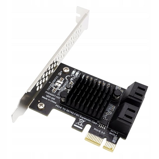 Karta adapter do komputera PC PCIe 1X na 4x SATA 3.0 Serial ATA do 6Gb/s ELECTRONICA 4U