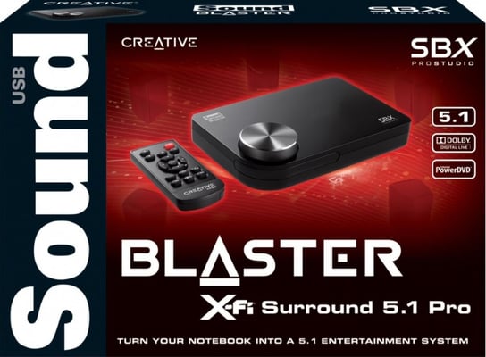 Karta dźwiękowa CREATIVE Sound Blaster X-FI Surround 5.1 Pro 70SB109500007, USB Creative Labs