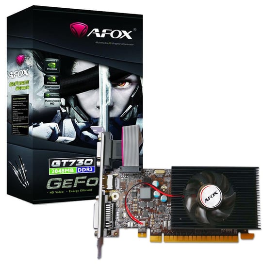 Karta graficzna AFOX GeForce GT 730 Low Profile AF730-2048D3L6, 2 GB GDDR3, PCI-E 3.0 Afox