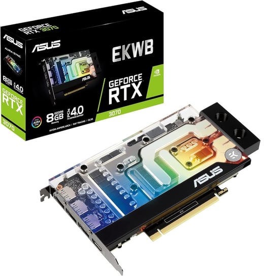 Karta Graficzna ASUS EKWB GeForce RTX 3070 EK 8GB GDDR6 HDMI DisplayPort Asus