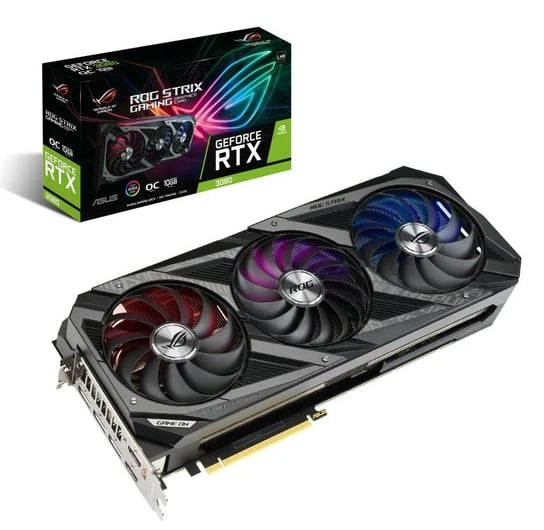 Karta graficzna ASUS ROG Strix GeForce RTX 3080 O10G Gaming V2 (LHR) 14013461000 Asus