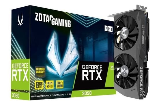Karta graficzna GeForce RTX 3050 ECO 8GB GDDR6 128bit 3DP/HDMI ZT-A30500K-10M Zotac