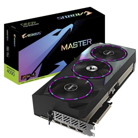 Karta graficzna GeForce RTX 4090 Aorus Master 24GB GDDR6X 384bit 3DP/HDMI GV-N4090AORUS M-24GD Gigabyte