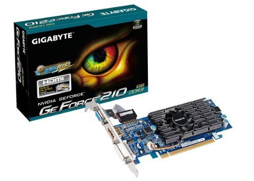 Karta graficzna GIGABYTE GeForce 210, 1 GB GDDR3, PCI-E 2.0 Gigabyte