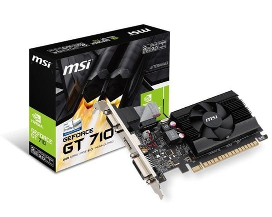 Karta graficzna MSI GeForce GT710 GT 710 2GD3 LP, 2 GB GDDR3, PCI-E 2.0 MSI