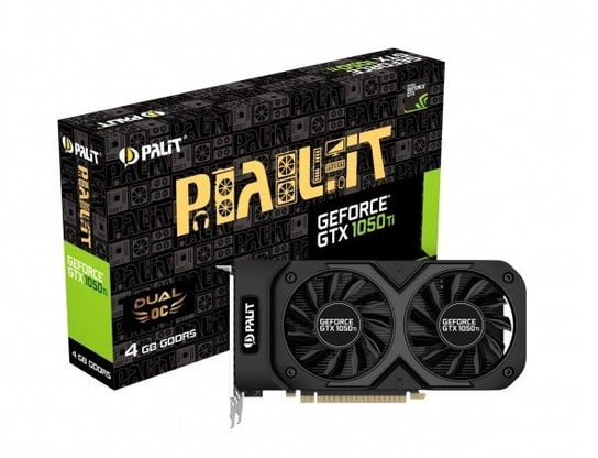 Karta graficzna PALIT GeForce GTX 1050 Ti DUAL OC, 4 GB, PCI-E 3.0 Palit