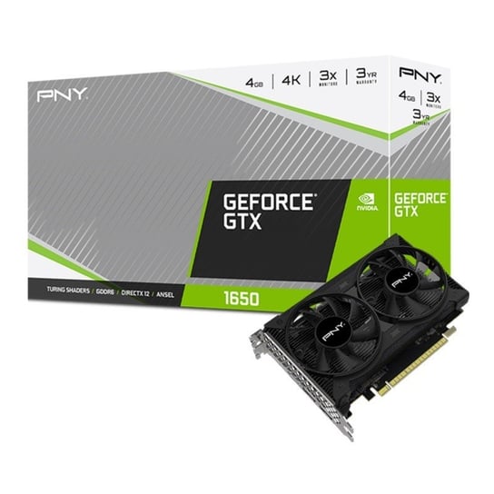 Karta graficzna PNY GeForce GTX1650, 4 GB GDDR6, PCI-E 3.0 PNY