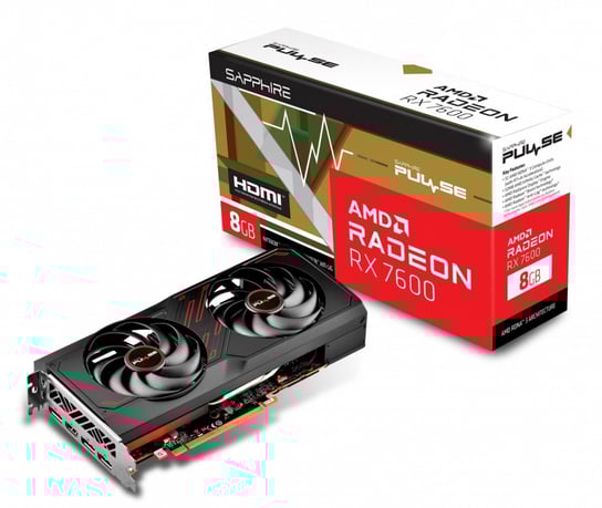 Karta graficzna Radeon RX 7600 Gaming OC 8G GDDR6 128bit 3DP/HDMI 11324-01-20G Sapphire