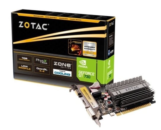 Karta graficzna ZOTAC GeForce GT 730 Zone Edition, 2 GB GDDR3, PCI-E 2.0 Zotac