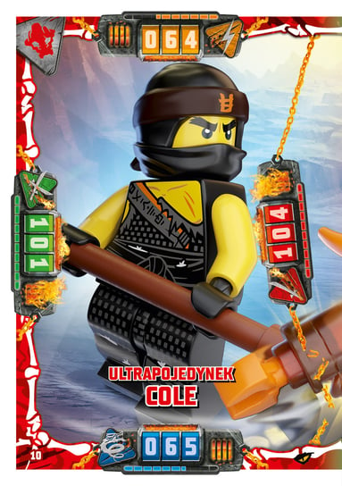 Karta LEGO NINJAGO TCG seria 4 - 10 Ultrapojedynek Cole Blue Ocean Entertainment Polska Sp. z o.o.