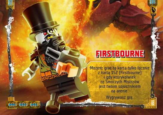 Karta LEGO NINJAGO TCG seria 4 - 151 Firstbourne karta podwójna Blue Ocean Entertainment Polska Sp. z o.o.