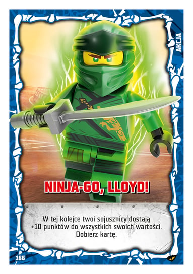 Karta LEGO NINJAGO TCG seria 4 - 166 NINJA-GO, Lloyd! Blue Ocean Entertainment Polska Sp. z o.o.