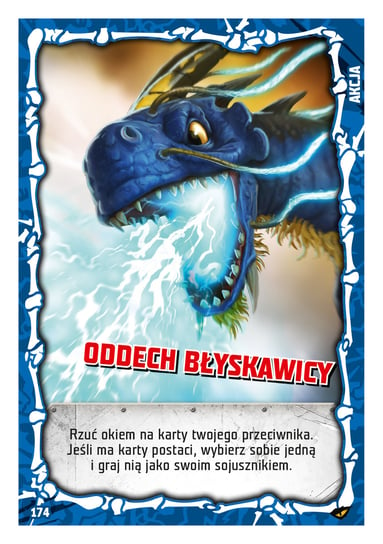 Karta LEGO NINJAGO TCG seria 4 - 174 Oddech Błyskawicy Blue Ocean Entertainment Polska Sp. z o.o.