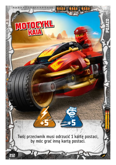 Karta LEGO NINJAGO TCG seria 4 - 212 Motocykl Kaia Blue Ocean Entertainment Polska Sp. z o.o.
