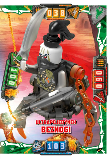 Karta LEGO NINJAGO TCG seria 4 - 30 Ultrapojedynek Beznogi Blue Ocean Entertainment Polska Sp. z o.o.