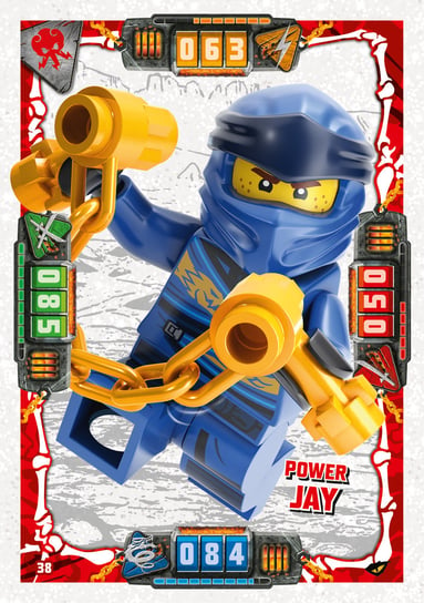 Karta LEGO NINJAGO TCG seria 4 - 38 Power Jay Blue Ocean Entertainment Polska Sp. z o.o.