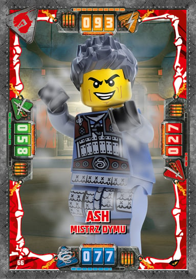 Karta LEGO NINJAGO TCG seria 4 - 66 Ash Mistrz Dymu Blue Ocean Entertainment Polska Sp. z o.o.