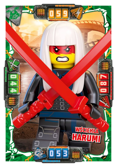 Karta LEGO NINJAGO TCG seria 4 - 78 Wściekła Harumi Blue Ocean Entertainment Polska Sp. z o.o.
