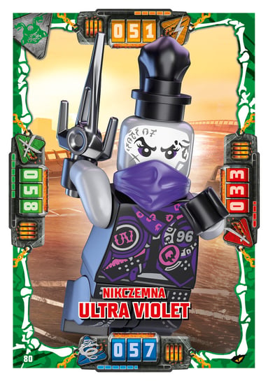Karta LEGO NINJAGO TCG seria 4 - 80 Nikczemna Ultra Violet Blue Ocean Entertainment Polska Sp. z o.o.
