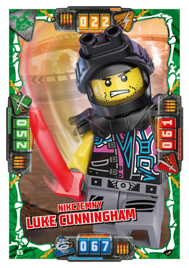 Karta LEGO NINJAGO TCG seria 4 - 85 Nikczemny Luke Cunningham Blue Ocean Entertainment Polska Sp. z o.o.