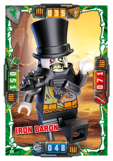 Karta LEGO NINJAGO TCG seria 4 - 89 Iron Baron Blue Ocean Entertainment Polska Sp. z o.o.