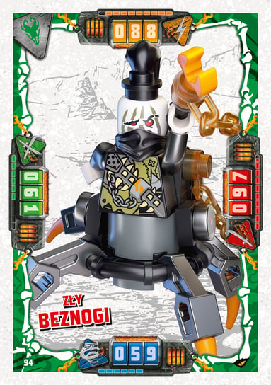 Karta LEGO NINJAGO TCG seria 4 - 94 Zły Beznogi Blue Ocean Entertainment Polska Sp. z o.o.