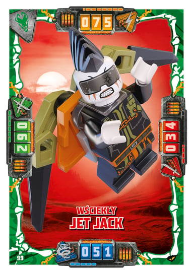 Karta LEGO NINJAGO TCG seria 4 - 99 Wściekły Jet Jack Blue Ocean Entertainment Polska Sp. z o.o.