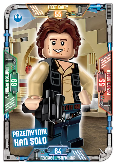 Karta LEGO Star Wars TCC 10 Przemytnik Han Solo Blue Ocean Entertainment Polska Sp. z o.o.