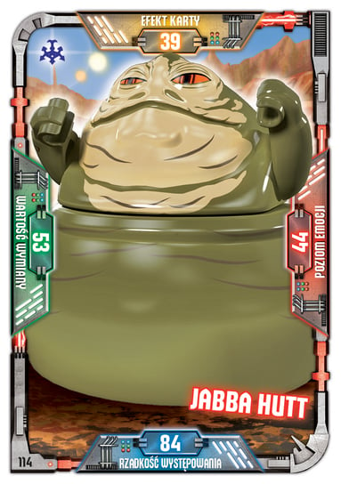 Karta LEGO Star Wars TCC 114 Jabba Hutt Blue Ocean Entertainment Polska Sp. z o.o.
