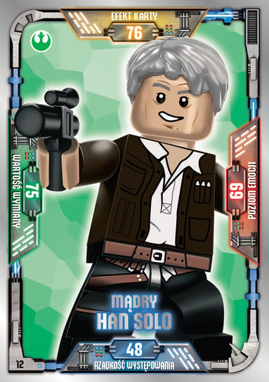 Karta LEGO Star Wars TCC 12 Mądry Han Solo Blue Ocean Entertainment Polska Sp. z o.o.
