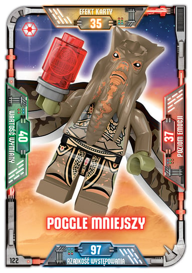 Karta LEGO Star Wars TCC 122 Poggle Mniejszy Blue Ocean Entertainment Polska Sp. z o.o.