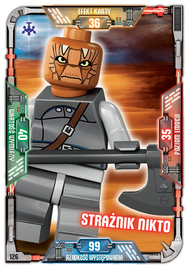 Karta LEGO Star Wars TCC 126 Strażnik Nikto Blue Ocean Entertainment Polska Sp. z o.o.