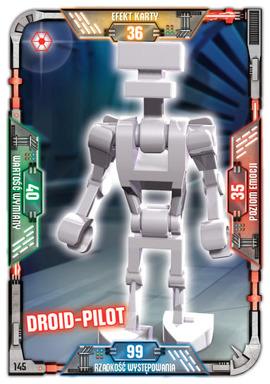 Karta LEGO Star Wars TCC 145 Droid-pilot Blue Ocean Entertainment Polska Sp. z o.o.