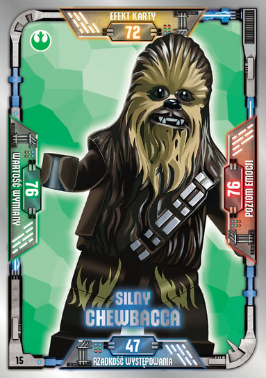 Karta LEGO Star Wars TCC 15 Silny Chewbacca Blue Ocean Entertainment Polska Sp. z o.o.