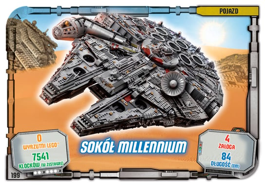 Karta LEGO Star Wars TCC 155 Sokół Millennium 2 Blue Ocean Entertainment Polska Sp. z o.o.