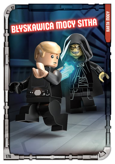 Karta LEGO Star Wars TCC 176 Błyskawica mocy Sitha Blue Ocean Entertainment Polska Sp. z o.o.