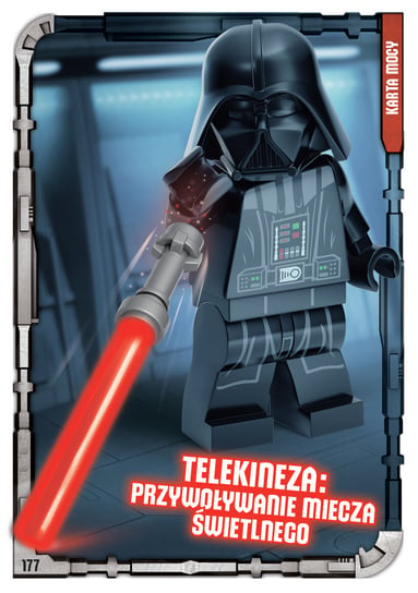 Karta LEGO Star Wars TCC 177 Telekineza miecza świetlnego Blue Ocean Entertainment Polska Sp. z o.o.
