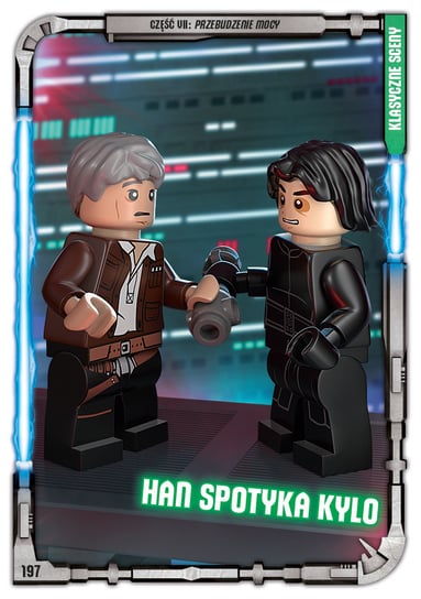 Karta LEGO Star Wars TCC 197 Han spotyka Kylo Blue Ocean Entertainment Polska Sp. z o.o.