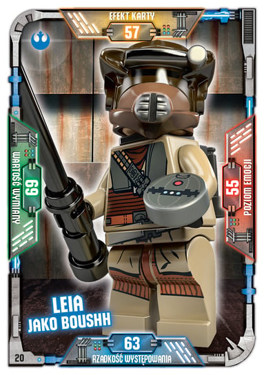 Karta LEGO Star Wars TCC 20 Leia jako Boushh Blue Ocean Entertainment Polska Sp. z o.o.
