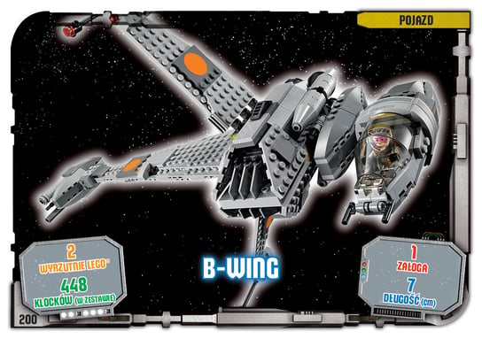 Karta LEGO Star Wars TCC 200 B-Wing Blue Ocean Entertainment Polska Sp. z o.o.